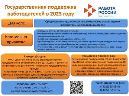 Господдержка 2023 году