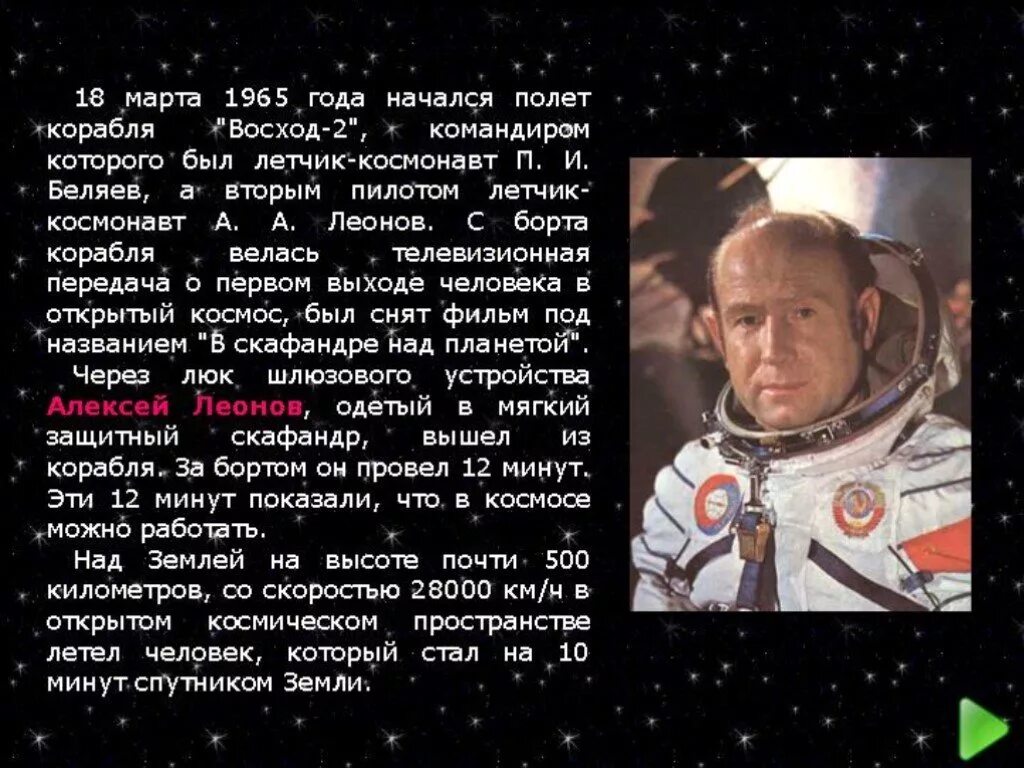 Сообщение о космонавте 5 класс. Проект герои космоса. доклад о космонавте 5 класс. проект герои космоса 5 класс.