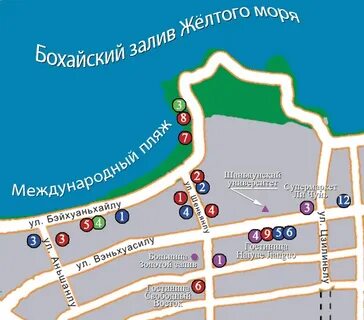Вэйхай на карте