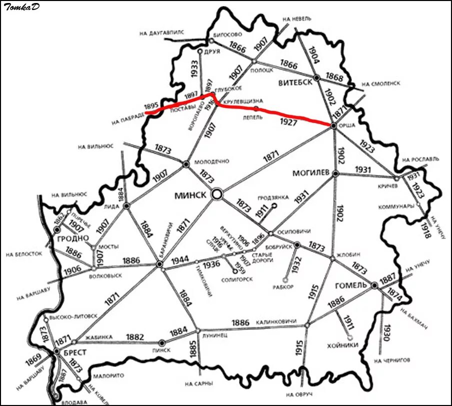 Железные дороги Белоруссии на карте. Карта ЖД Белоруссии. Карта железных дорог Беларуси. Карта железных дорог Беларуси подробная.