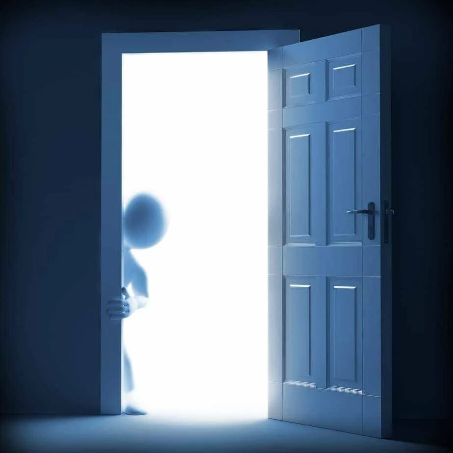 Открытые двери. Приоткрытая дверь. Дверь с ноги. Распахнулась дверь и оттуда. Дверь в небо.