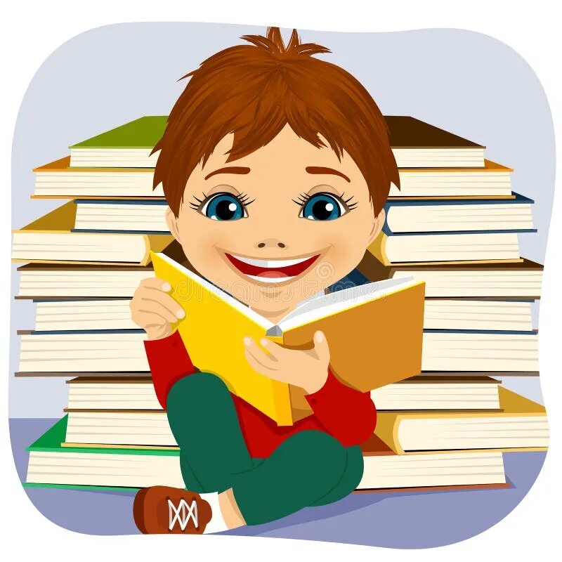 He can read a book