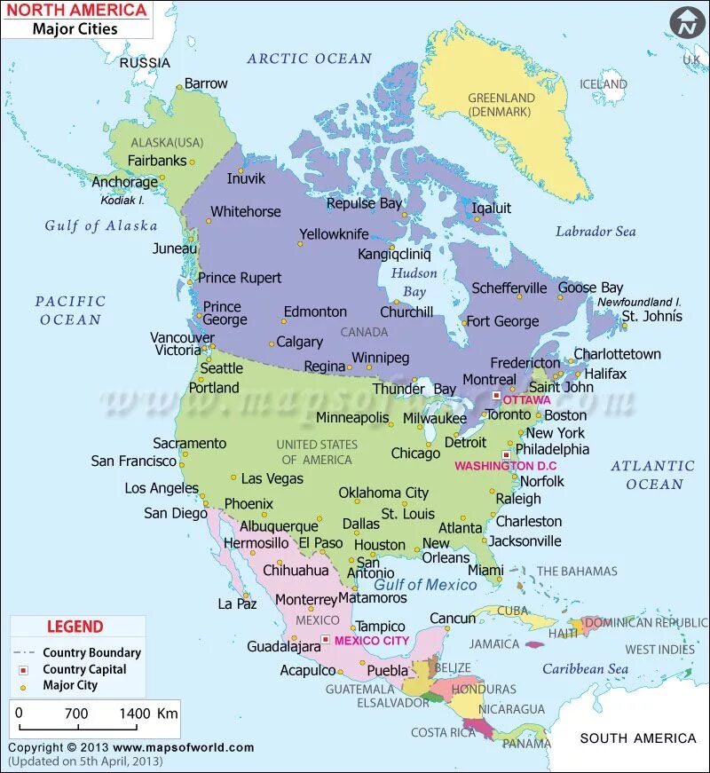 Название государства и название столицы северной америки. Карта Северной Америки со странами. Государства Северной Америки на карте. Политическая карта Северной Америки. Политическая карта Сев Америки.