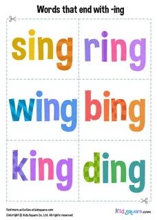 Ing words