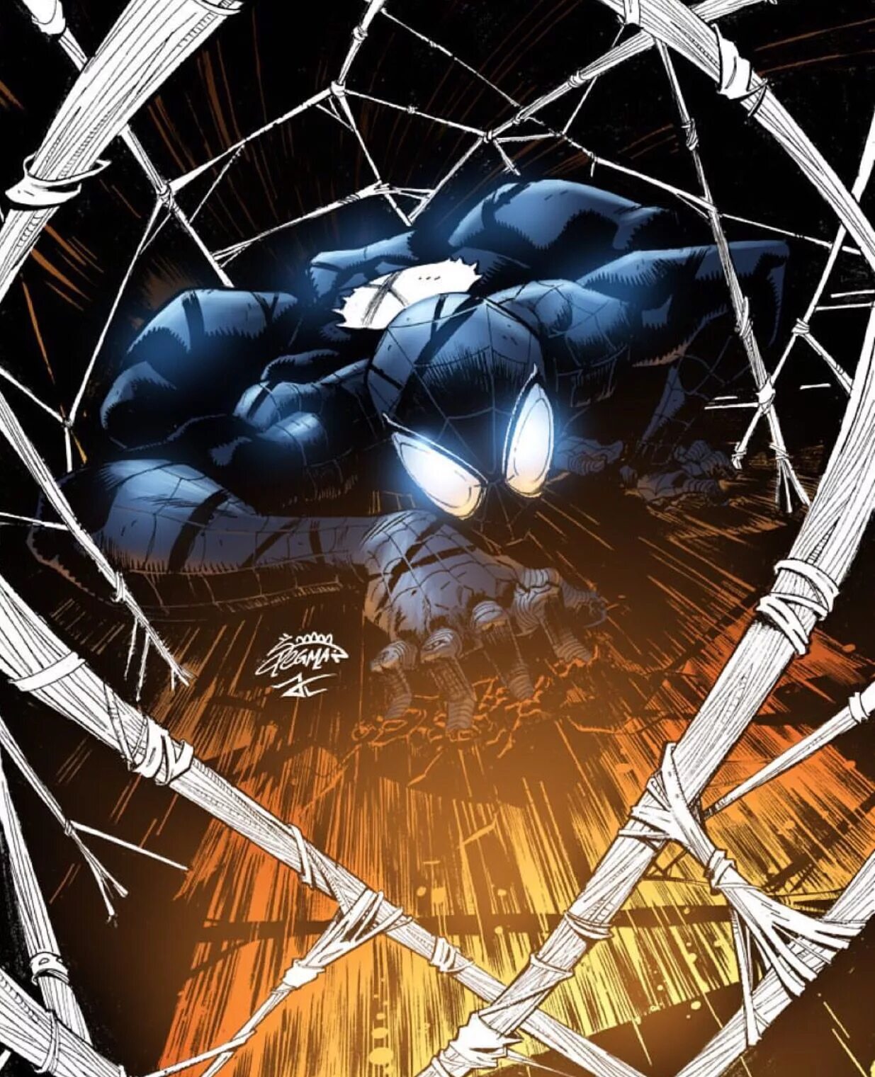 Черный человек паук комикс. Superior Spider-man комикс. Супериор человек паук арт. Супериор человек паук комикс. Spider man комикс Black.
