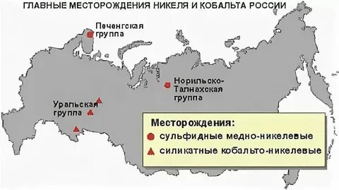 Центры производства меди