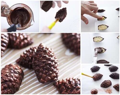 как сделать шишку из шоколада. шишка из пластичного шоколада. как сделать шишку из шоколада. шоколадные шишки. как сделать шишку из шоколада.