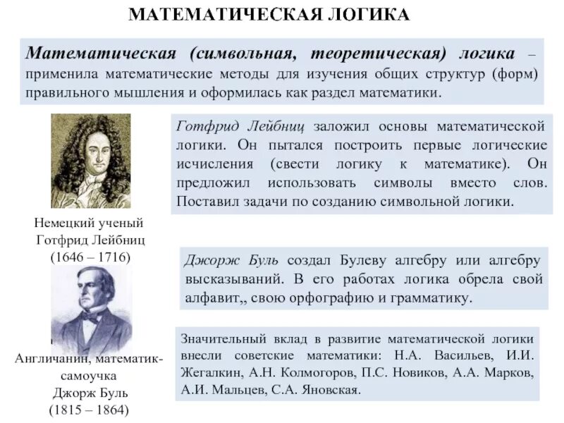 Презентация логическая математика