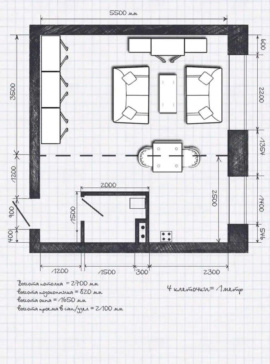 Размеры мебели в комнате. План комнаты с мебелью вид спереди. План комнаты чертеж. План комнаты черчение. План комнаты чертеж с мебелью.
