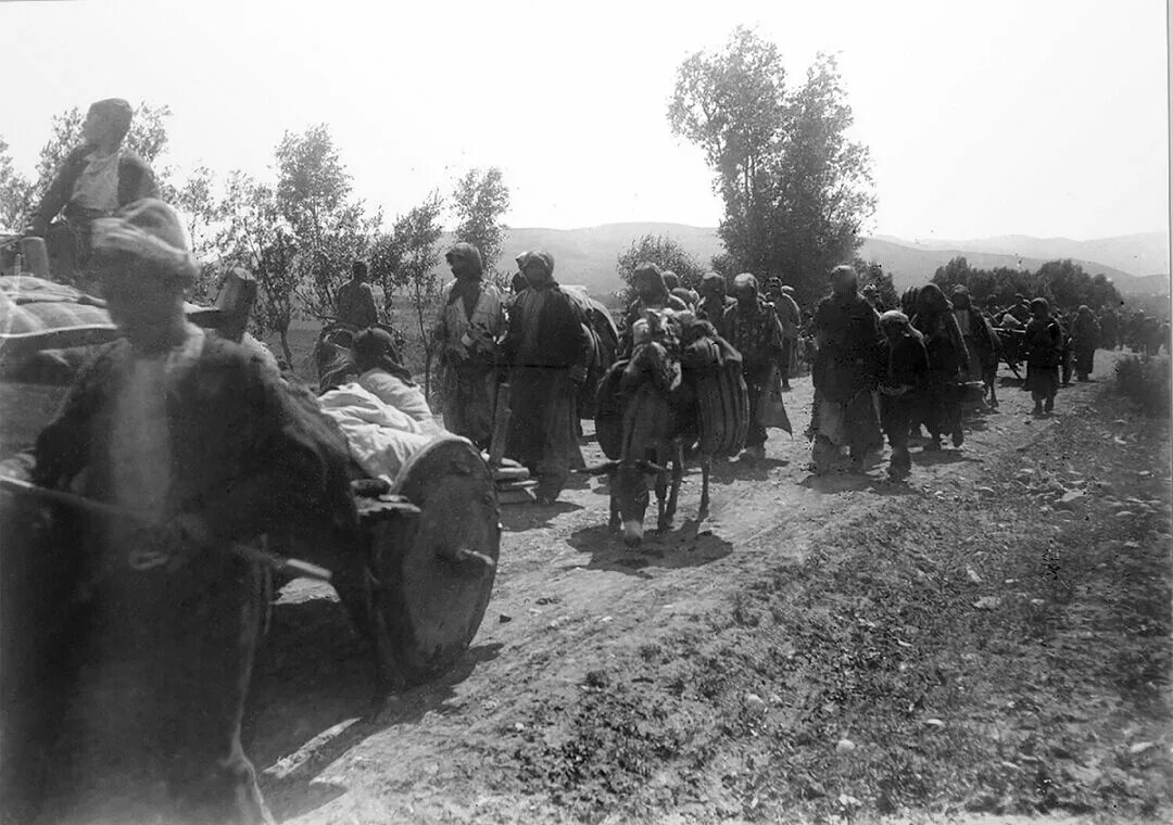 1915 Год Армения геноцид армян. Армян депортируют