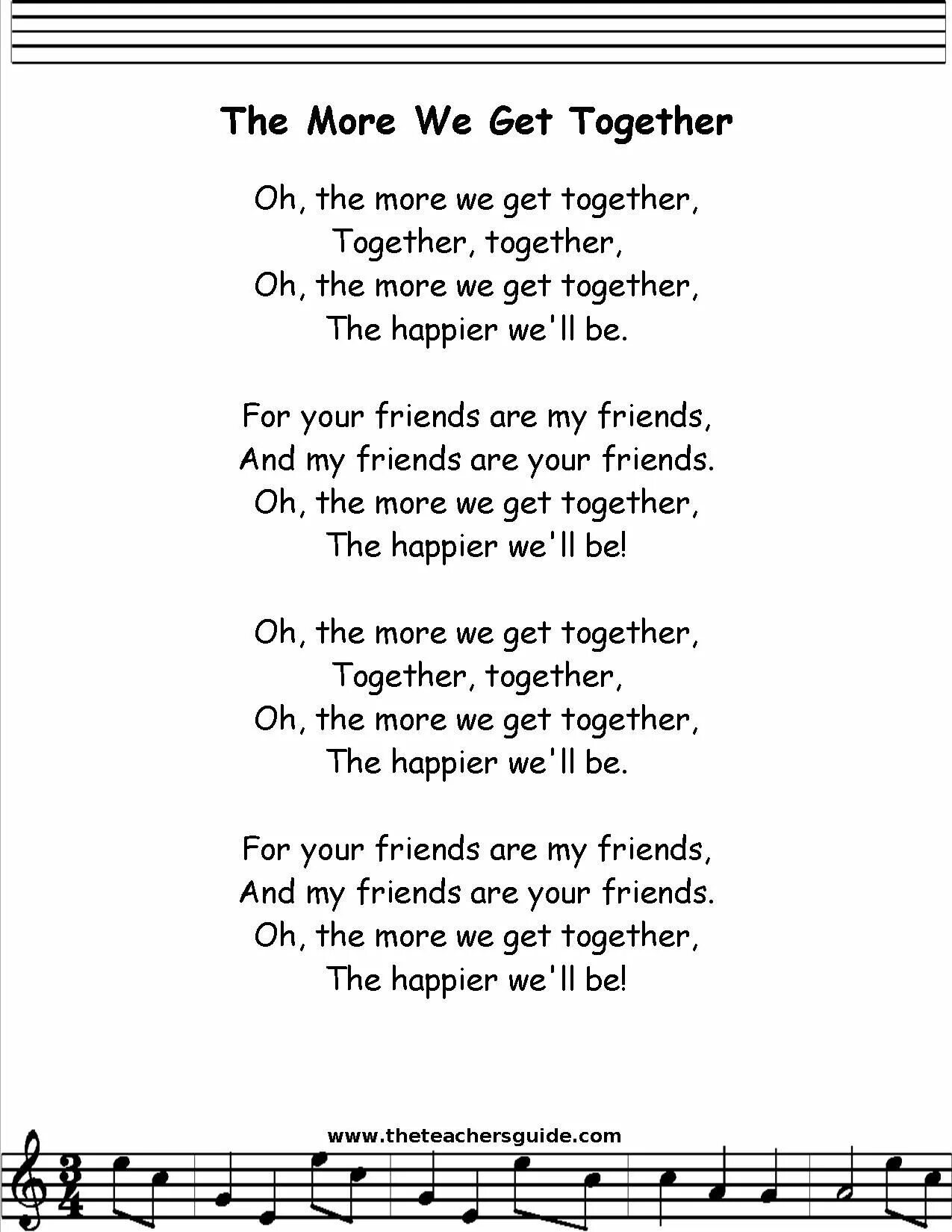 The more we are together текст. The more we get together текст. The more we are together текст песни. The more we are together детская песня текст.