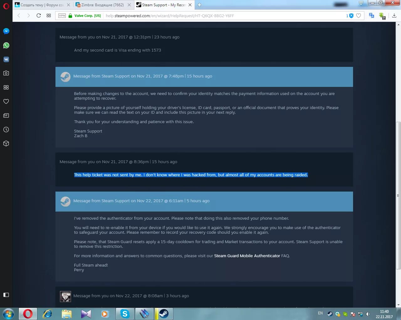 Tp support. Message from Steam support. ТП стим.