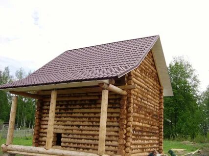 Крыша бани фото