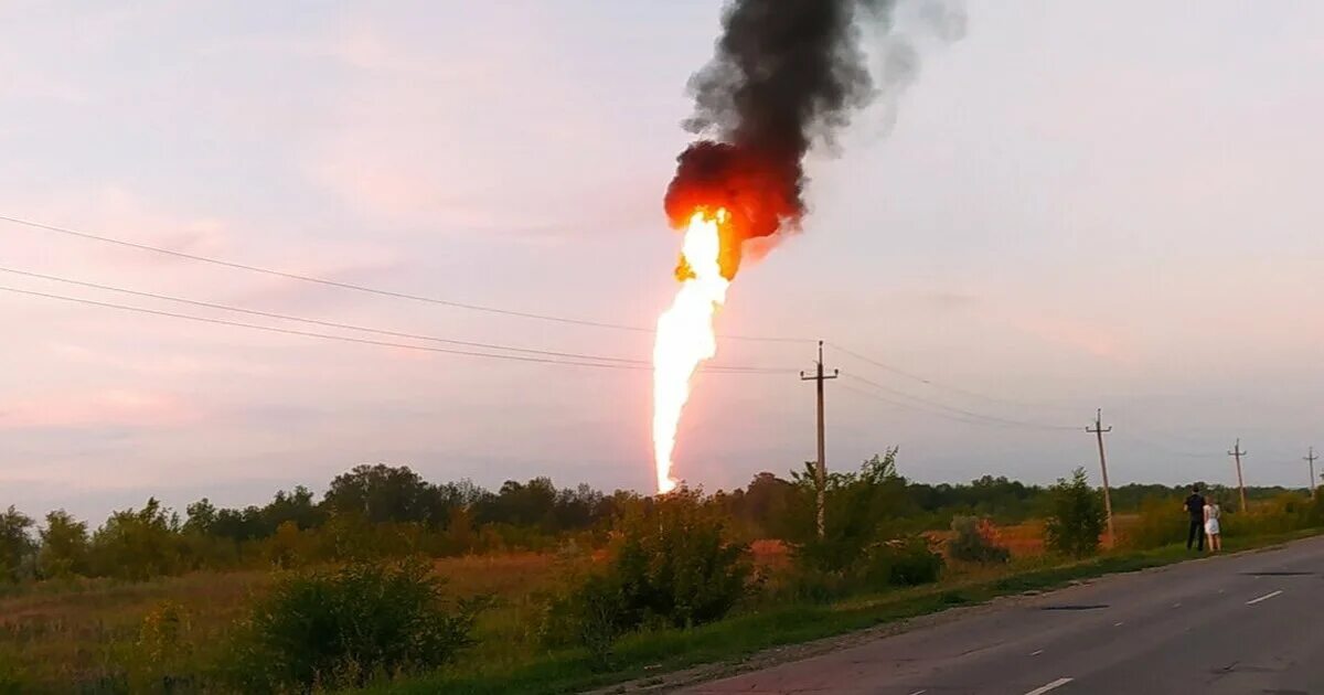 Пожар на газопроводе. Авария на газопроводе в Самаре. Горел газопровод