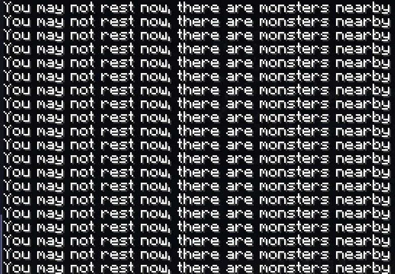 The game may not be. You May not rest Now there are Monsters nearby. You cant Sleep there are Monsters nearby. There is there are Монстер. You May not rest Now there are Monsters nearby перевод.