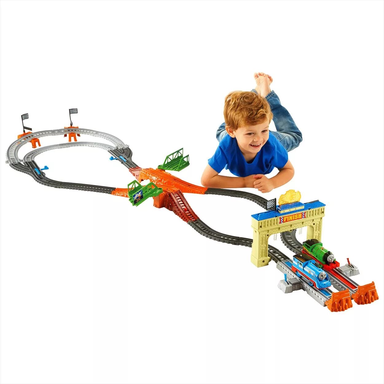 Fisher-Price Thomas & friends Trackmaster, Thomas & Percy's Railway Race Set dfm53. Master track