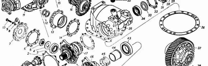 Редуктор заднего моста КАМАЗ 43118. Подшипники заднего редуктора КАМАЗ 65115. Редуктор среднего моста КАМАЗ 5320. Редуктор среднего Маста КАМАЗ 65115 схема.