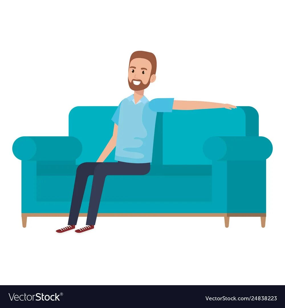 He is on the sofa. Kid sit sofa hug toy. 3d man sitting on sofa png pictures.