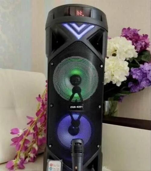 Мощная колонка с караоке. Колонка ZQS-6201. BT Speaker 6201 колонка. Колонка ЗОС 6201 Вт. Колонка 60 ватт.