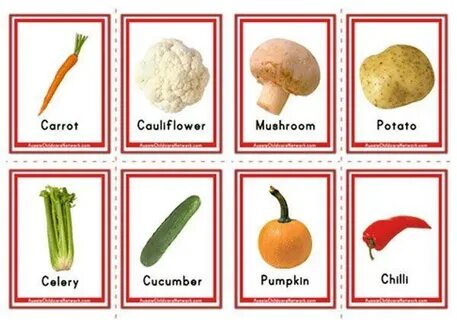 Vegetables flashcards