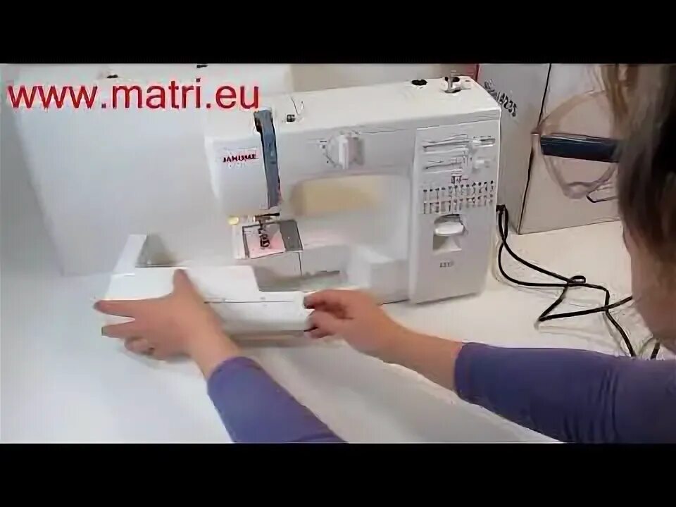 Как открыть пластиковый корпус швейной машины Janome MYExcel 18W. Видео № 112. -