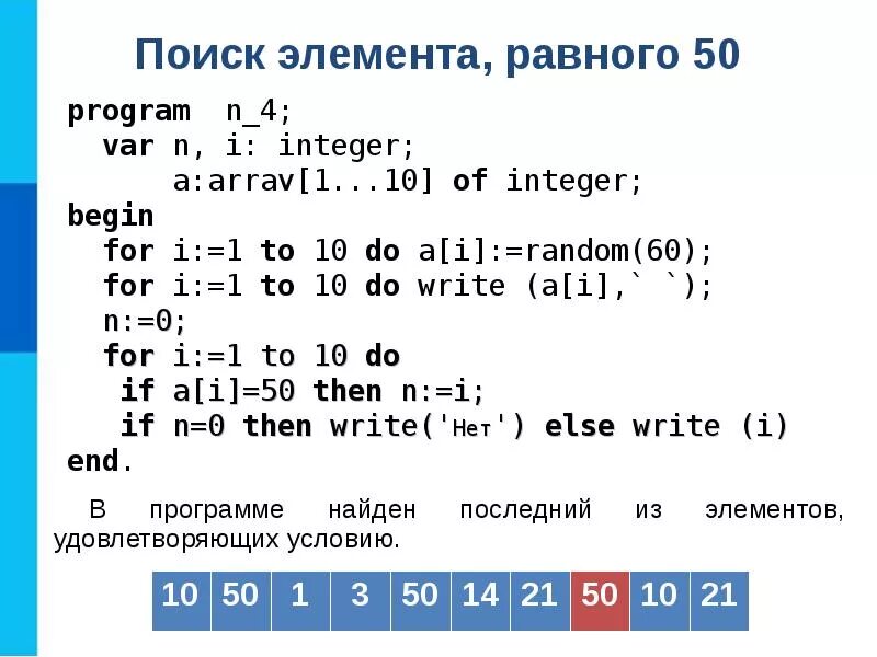 Program 50
