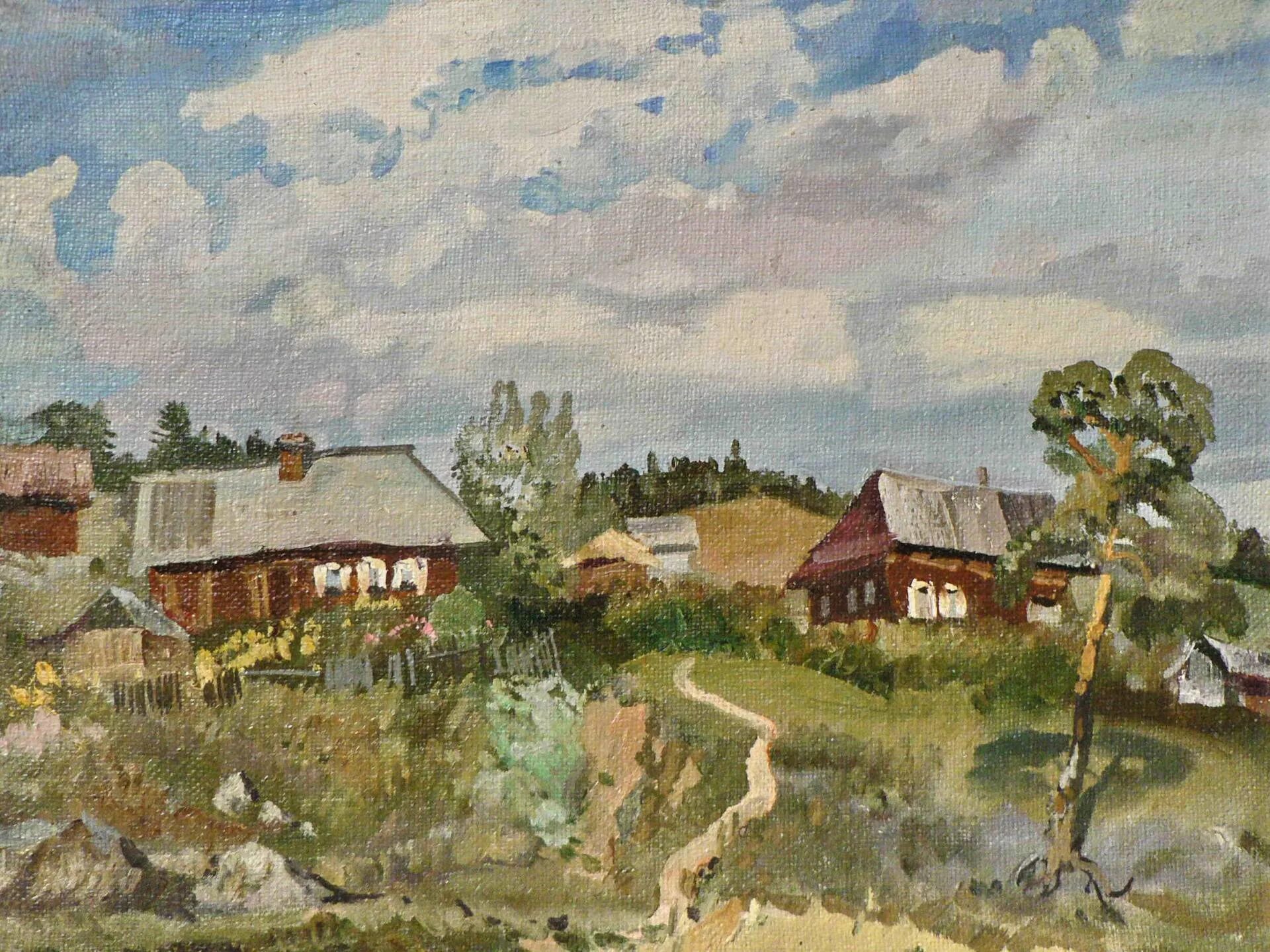 Деревня николая 1. Картина деревня.