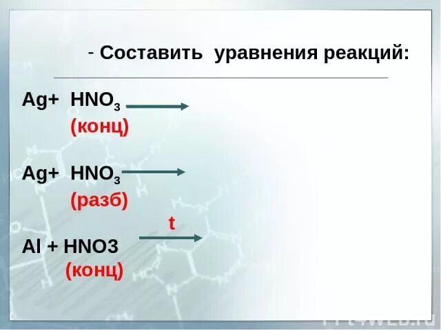 Nh3 hno3 продукты реакции. AG hno3 разб. AG hno3 конц. Hno3 конц и разб. AG hno3 концентрированная.