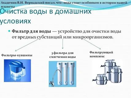 Способы очистки воды исследовательский проект