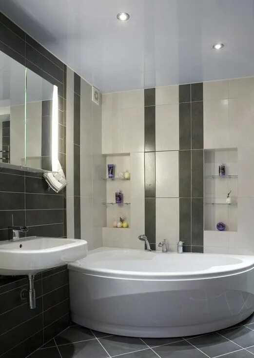 Натяжные потолки в интерьере ванной Pin on Architecture Spa rooms, Spa interior design, Spa interior