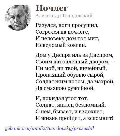 Стихотворения твардовского слушать. Твардовский ночлег. Стихотворение ночлег Твардовский. Твардовский разулся ноги просушил.