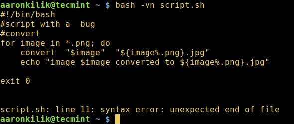 Script синтаксис