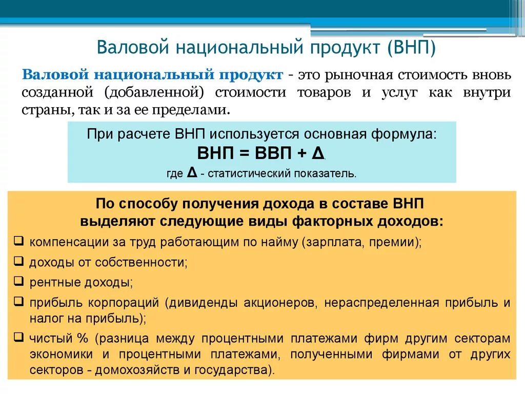 Национальный доход представляет. Валовой национальный продукт. Валовый внутренний продукт и валовый национальный продукт. Показатели валового национального продукта. Валовой национальный продукт (ВНП).