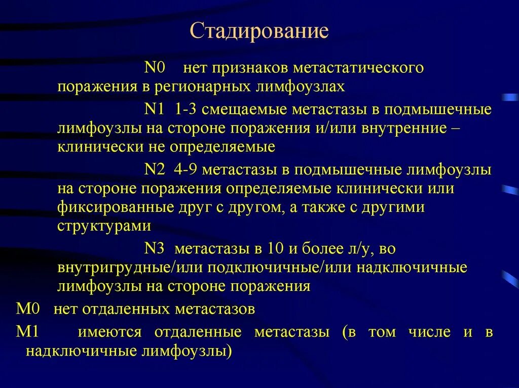 Метастатическое поражение лимфоузлов. Классификация метастазов.