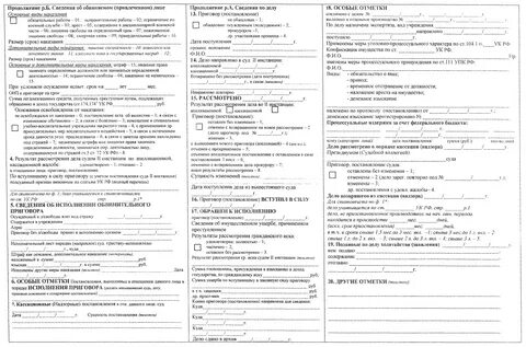 Карта форма 6