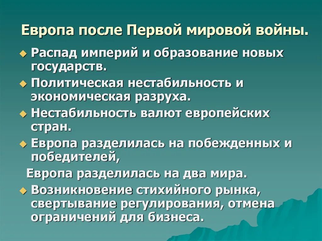 Распад империи образование новых национальных государств. Европа после первой мировой войны кратко. Европа после 1 мировой войны. Страны Европы после 1 мировой войны. Европа и США после первой мировой войны.