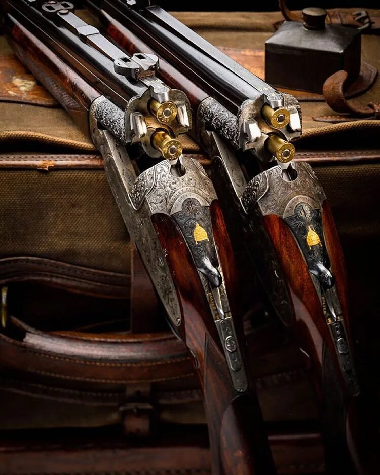 Ружья Westley Richards. Охотничье ружье. Красивые охотничьи ружья. Трёхствольные охотничьи ружья.