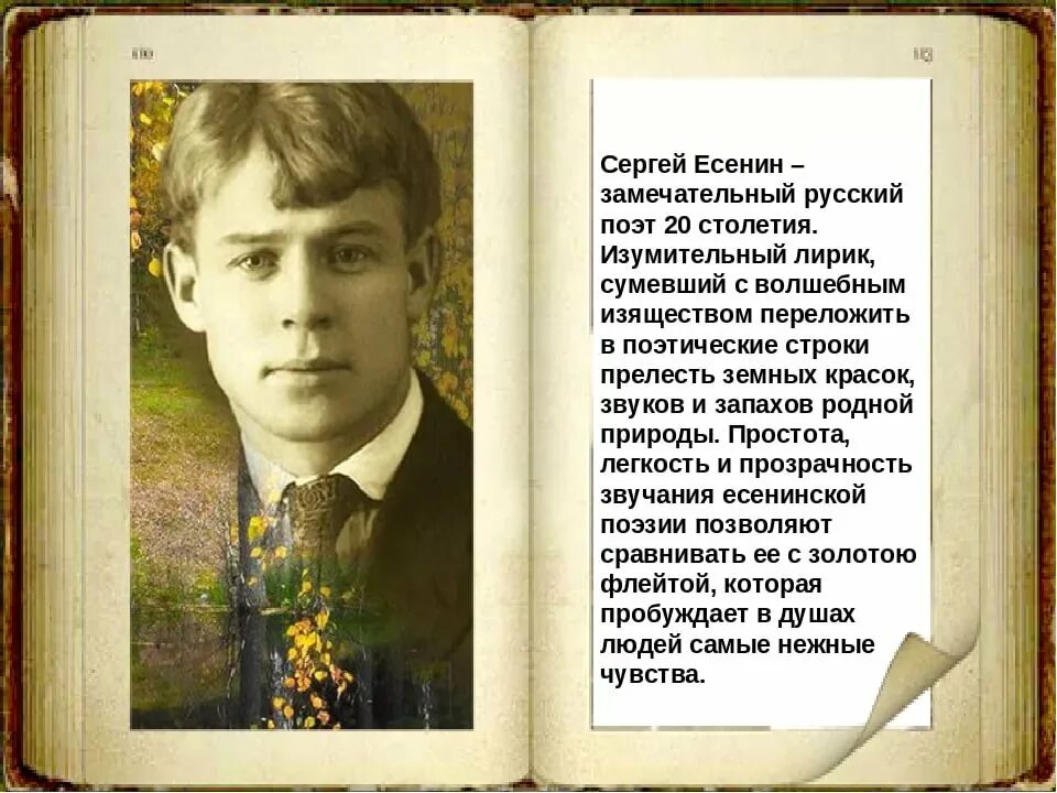 Портрет Сергея Александровича Есенина.
