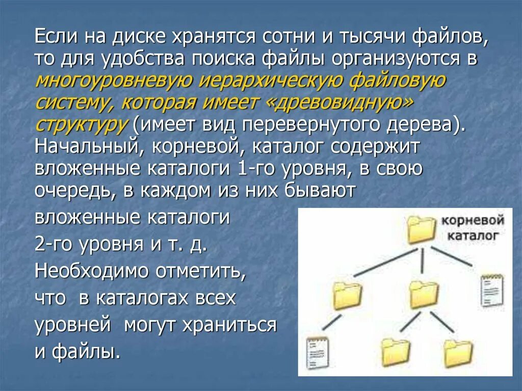 Файл хранит информацию о. Файлы и файловая система. Файлы и файловые системы презентация. Дерево файловой структуры. Как хранятся файлы на диске.