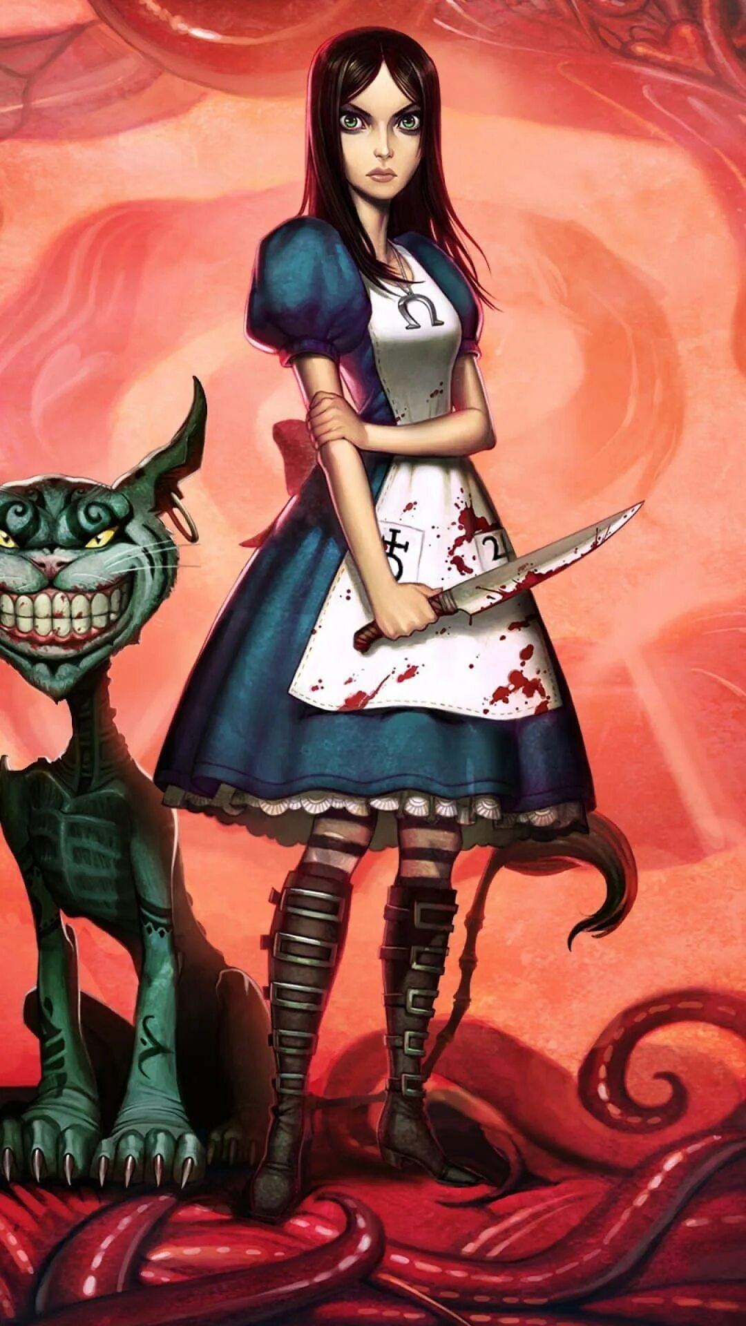 Страшная игра котик. Alice Madness Returns Чешир. Алиса Лидделл Alice Madness Returns и Чеширский кот.