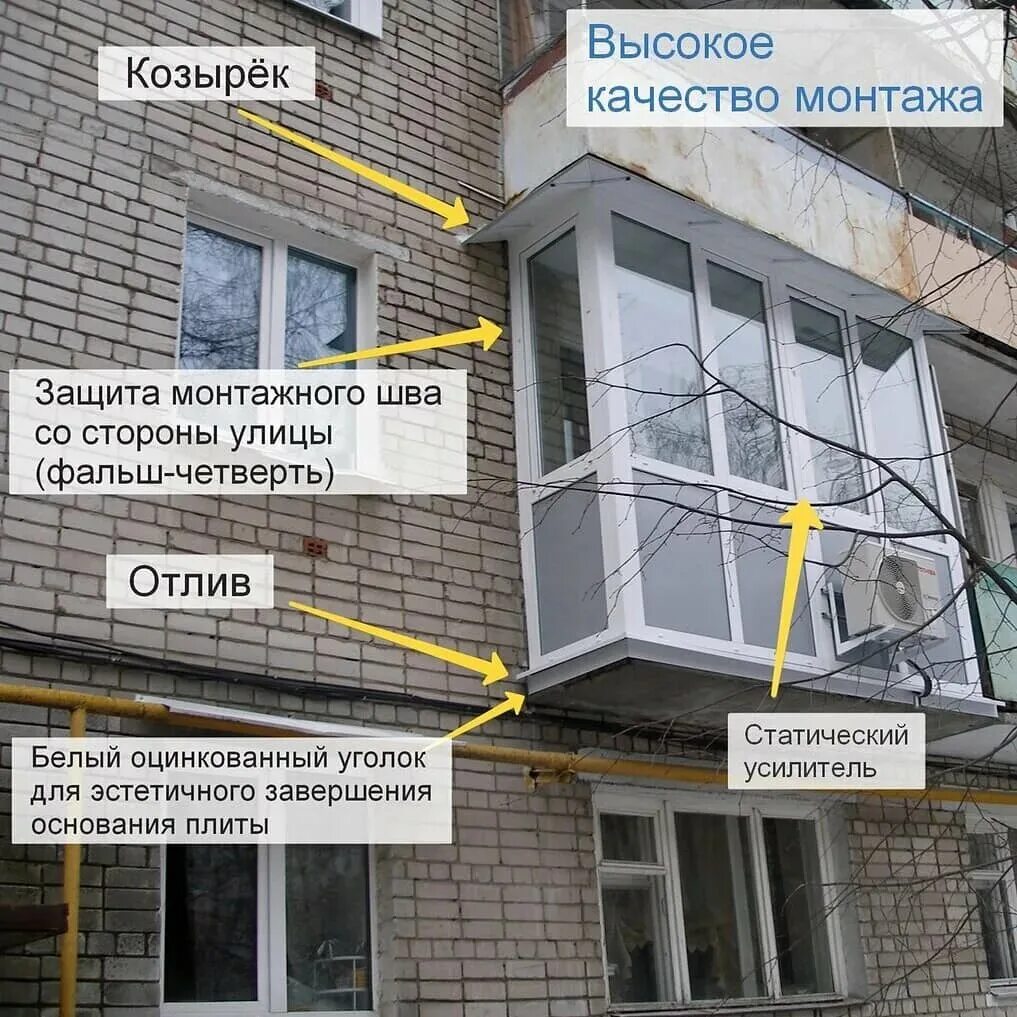 Остекление балконов. Балконы остекление-балкона. Варианты остекления балкона. Монтаж остекления балкона. При какой температуре можно застеклять балкон