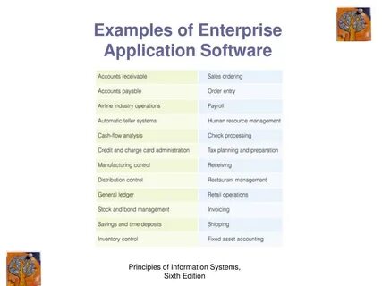 Examples of software are