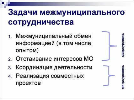 Межмуниципальное сотрудничество понятие и формы