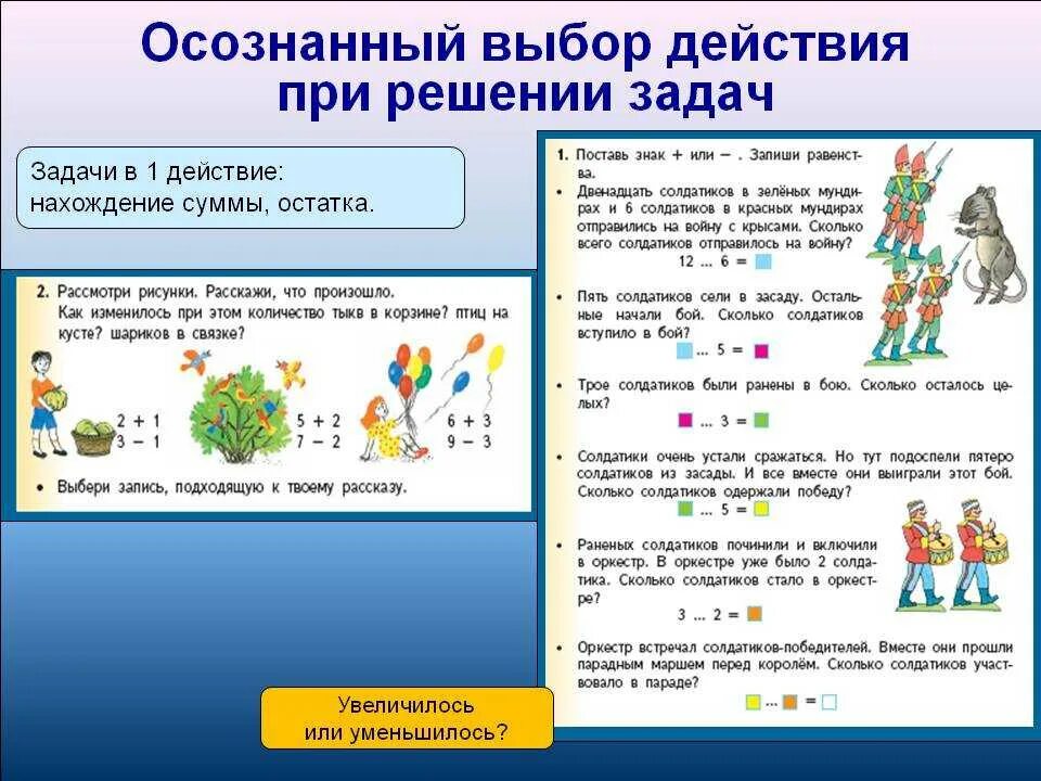 Учебные задания в начальной школе. Математические действия при решении задач 4 класс. Решение простых задач. Решение текстовых задач. Задания. Задача решение и ответ.