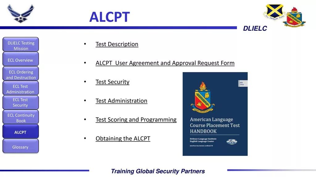 Test description. ALCPT Test. ALCPT form. ALCPT Tests 65 form. ALC ALCPT form answer.