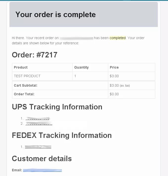 Check tracking number. Check tracking number