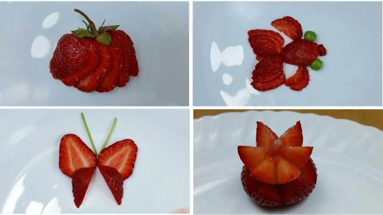 Как красиво нарезать клубнику. Красивая нарезка клубники. красиво нарезать клубнику. нарезка клубники для украшения. красивая нарезка клубники на торт.