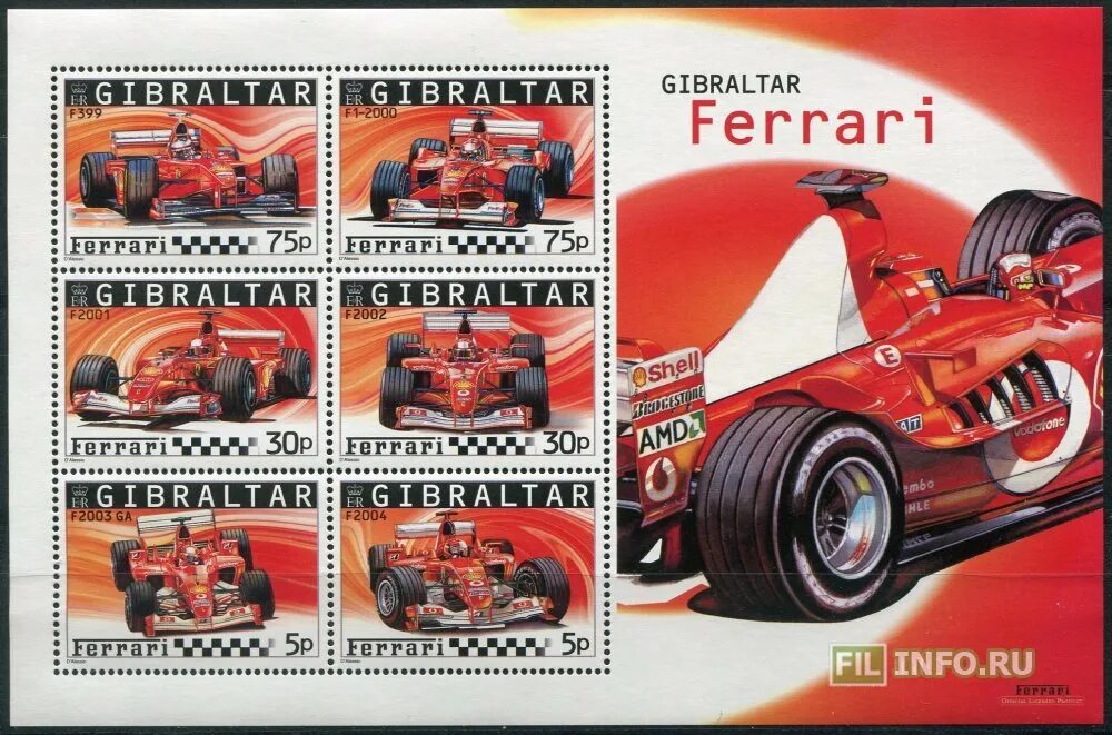 Марки формула 1. Формула 1 на почтовых марках. почтовые марки formula 1. ferrari почтовая марка. набор марок феррари.