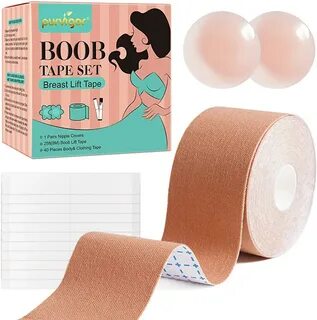 Boob Tape, Bob Tape for Large Breasts, 8M Invisible Breast Lift Tape with S...