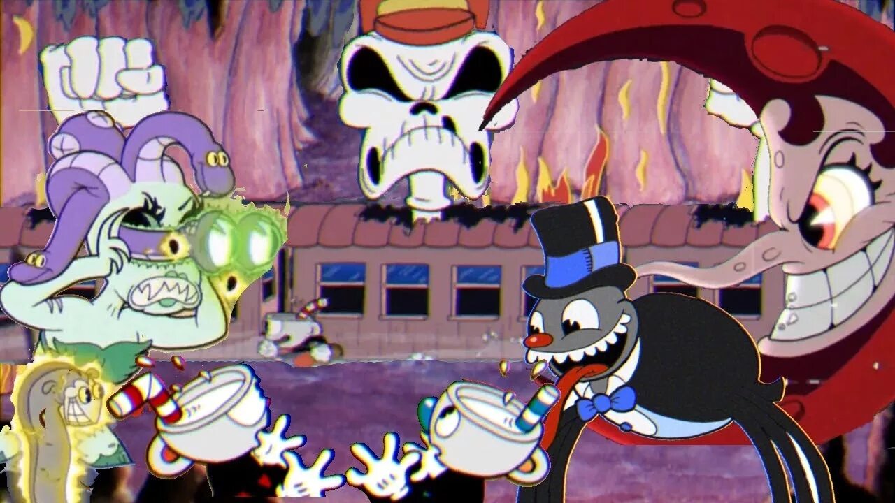 Cuphead prototype. Капхед боссы. капхед и магмен боссы. боссы из cuphead. секретный босс капхед.
